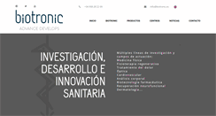 Desktop Screenshot of biotronic.es